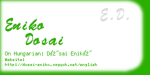 eniko dosai business card